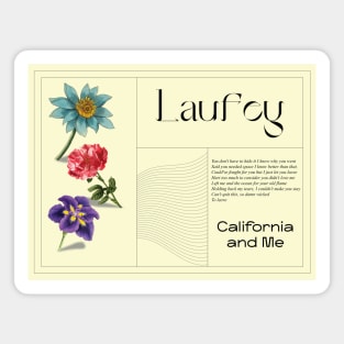 Laufey California and Me Magnet